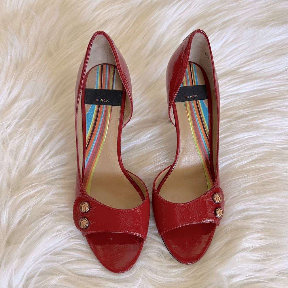 Paul Smith red patent heels